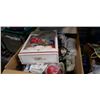 Image 2 : BOX AND 3 BAGS OF XMAS DECOR AND CHRISTMAS LIGHTS