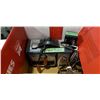 Image 3 : BOX OF AUTOMOTIVE TESTERS, SPARK PLUG CLEANER, GM CODE READER AND SMALL STEP