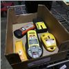 Image 1 : Box of laser levels and stud finders