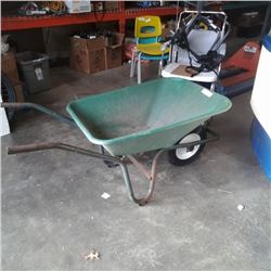 GREEN WHEELBARROW