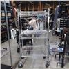 Image 1 : 3 TIER CHROME ROLLING RACK