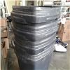 Image 2 : 4 BLACK GARBAGE CANS NO LIDS
