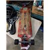 Image 2 : CATCHERS MASK, LONG BOARD WITH TRUCKS NEED 2 WHEELS,SQUASH RAQUET AND MORE