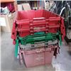 Image 1 : 5 STACKABLE STORAGE TOTES WITH LIDS