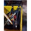 Image 2 : Tote of pruners, sledge hammer and airline