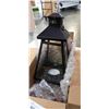 Image 3 : Metal and glass pyramid candle lantern