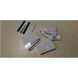 LOT OF BLANK MAGNETIC STRIPE CARDS