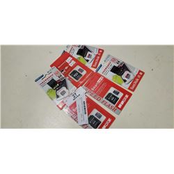 6 NEW MICRO SD CARDS WITH ADAPTER 32GB