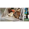 Image 3 : LOT OF CLOCKS, WOOD EAGLE FIGURE, VINTAGE FLASHLIGHT, ALARM CLOCKS AND HEATER