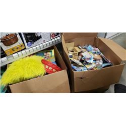 2 BOXES OF NEW KIDS TOYS AND ESTATE GOODS