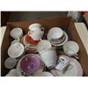 Image 2 : TRAY OF CHINA CUPS AND SAUCERS