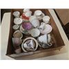 Image 3 : TRAY OF CHINA CUPS AND SAUCERS
