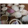 Image 4 : TRAY OF CHINA CUPS AND SAUCERS