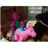 Image 5 : TRAY OF KIDS TOYS, CABBAGE PATCH KIDS SHOW PONY, MY LITTLE PONY, BARNEY AND OTHERS