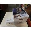 Image 1 : Box of slicer/peeler, hersheys fondue set, pancake pan, water bottles and more