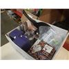 Image 3 : Box of slicer/peeler, hersheys fondue set, pancake pan, water bottles and more