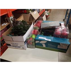 2 BOXES OF CHRISTMAS DECOR
