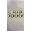 Image 1 : 7 CANADIAN SILVER 25 CENT 1954-1960  .800 SILVER