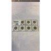 Image 1 : 7 CANADIAN SILVER 25 CENT 1946-1952  .800 SILVER 1948 KEY DATE