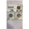 Image 2 : 7 CANADIAN SILVER 25 CENT 1946-1952  .800 SILVER 1948 KEY DATE