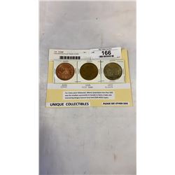 3 WILDWOOD ELKS TRADE COINS