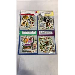 4  100 VARIOUS STAMP PACKAGES