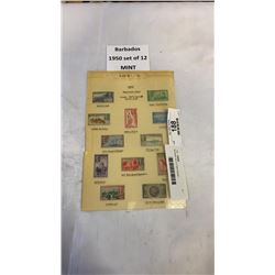 Barbados set of 12 Mint stamps