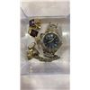 Image 9 : WOODEN BOX W/ PINS AND CASE OF CUFFLINKS AND WATCH