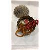 Image 8 : TRAY OF JEWELRY - SOME MARKED 14K, STERLING AND CORAL JEWELRY