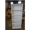 Image 1 : WHITE BOOKSHELF - APPROX 69 INCHES TALL