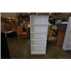Image 1 : WHITE BOOKSHELF - APPROX 69 INCHES TALL