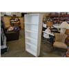 Image 3 : WHITE BOOKSHELF - APPROX 69 INCHES TALL