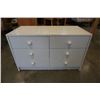 Image 2 : SHORT 6 DRAWER WHITE DRESSER