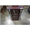 Image 1 : SMALL BOMBAY CO BOWED GLASS DISPLAY CABINET