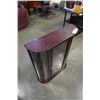 Image 3 : SMALL BOMBAY CO BOWED GLASS DISPLAY CABINET