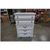 Image 1 : PAINTED WHITE 5 DRAWER CHEST OF DRAWERS