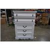 Image 2 : PAINTED WHITE 5 DRAWER CHEST OF DRAWERS