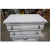 Image 3 : PAINTED WHITE 5 DRAWER CHEST OF DRAWERS