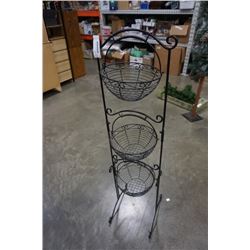 TRIPLE HANGING BASKET STAND