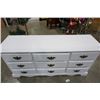 Image 3 : 9 DRAWER PAINTED WHITE DRESSER