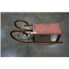 Image 1 : Antique bentwood sled.with metal skates