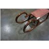 Image 4 : Antique bentwood sled.with metal skates