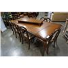 Image 21 : FRENCH PROVINCIAL DINING TABLE WITH 5 LEAFS AND 6 CHAIRS