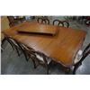 Image 23 : FRENCH PROVINCIAL DINING TABLE WITH 5 LEAFS AND 6 CHAIRS