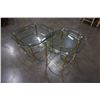Image 11 : BRASS GLASSTOP COFFE AND ENDTABLE