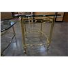 Image 8 : BRASS GLASSTOP COFFE AND ENDTABLE