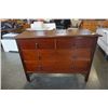 Image 2 : ANTIQUE 4 DRAWER DRESSER ON CASTORS