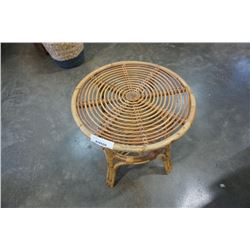 RATTAN 2 TIERED SIDE TABLE
