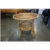 Image 4 : RATTAN 2 TIERED SIDE TABLE
