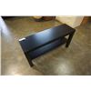 Image 10 : BLACK IKEA COFFEE TABLE AND SMALL SHELF